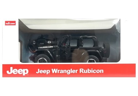 Auto R/C Jeep Wrangler Rubicon 1:14 Rastar Czarny Auto R/C Jeep Wrangler Rubicon 1:14 Rastar Czarny