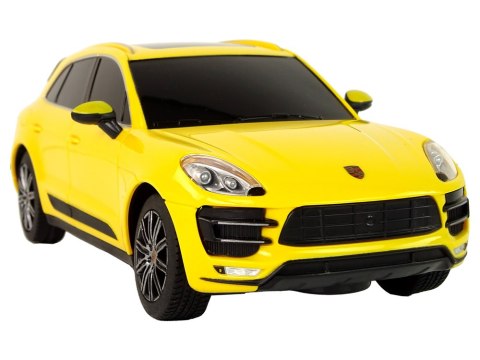 Auto R/C Porsche Macan Turbo 1:24 Rastar Żółty Auto R/C Porsche Macan Turbo 1:24 Rastar Żółty