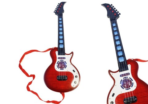 Gitara Elektryczna Dla Dzieci Światła Melodie Czerwona Gitara Elektryczna Dla Dzieci Światła Melodie Czerwona