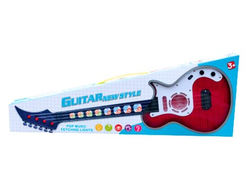 Gitara Elektryczna Dla Dzieci Światła Melodie Czerwona Gitara Elektryczna Dla Dzieci Światła Melodie Czerwona