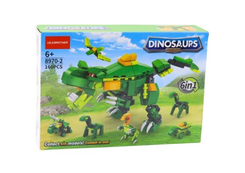 Klocki Konstrukcyjne Dinozaury 6w1 Zestaw DIY Dinozaur 160 ele. Klocki Konstrukcyjne Dinozaury 6w1 Zestaw DIY Dinozaur 160 ele.