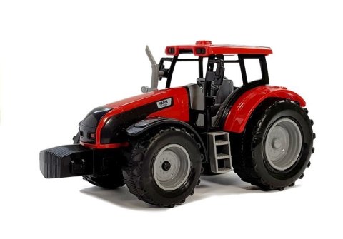 Traktor z Przyczepką, Zgrabiarką i Cysterną Czerwony Traktor z Przyczepką, Zgrabiarką i Cysterną Czerwony