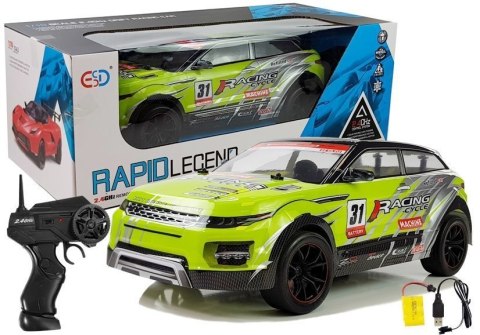 Zdalnie sterowane Autko Rajdowe 1:10 Zielone R/C Zdalnie sterowane Autko Rajdowe 1:10 Zielone R/C