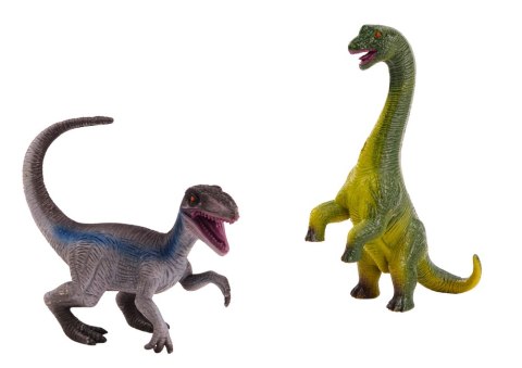 Zestaw Figurek Dinozaurów Brachinozaur Velociraptor 2El Zestaw Figurek Dinozaurów Brachinozaur Velociraptor 2El