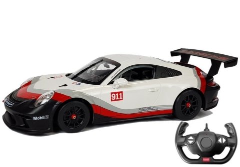 Auto R/C Porsche 911 GT3 CUP Rastar 1:14 Białe na pilota Auto R/C Porsche 911 GT3 CUP Rastar 1:14 Białe na pilota