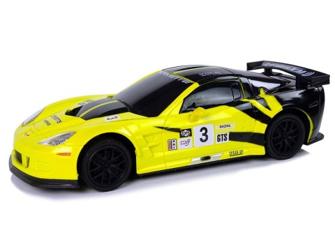 Auto Sportowe R/C 1:24 Corvette Żółte C6.R 2.4 G Światła Auto Sportowe R/C 1:24 Corvette Żółte C6.R 2.4 G Światła