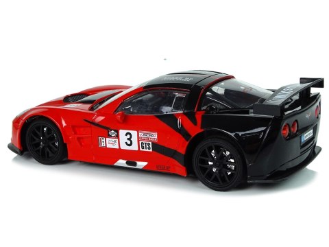 Auto Sportowe Wyścigowe R/C 1:18 Corvette C6.R Czerwony 2.4 G Światła Auto Sportowe Wyścigowe R/C 1:18 Corvette C6.R Czerwony 2.4 G Światła