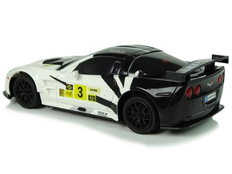 Auto Sportowe Wyścigowe R/C 1:24 Corvette C6.R Biały 2.4 G Światła Auto Sportowe Wyścigowe R/C 1:24 Corvette C6.R Biały 2.4 G Światła