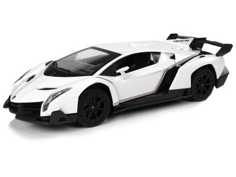 Auto Zdalnie Sterowane Lamborghini Veneno Biały 2,4 G Pilot Kierownica Dźwięk Światła Auto Zdalnie Sterowane Lamborghini Veneno Biały 2,4 G Pilot Kierownica Dźwięk Światła