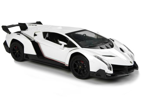 Auto Zdalnie Sterowane Lamborghini Veneno Biały 2,4 G Pilot Kierownica Dźwięk Światła Auto Zdalnie Sterowane Lamborghini Veneno Biały 2,4 G Pilot Kierownica Dźwięk Światła