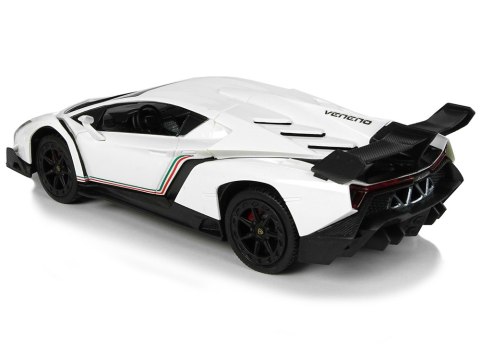Auto Zdalnie Sterowane Lamborghini Veneno Biały 2,4 G Pilot Kierownica Dźwięk Światła Auto Zdalnie Sterowane Lamborghini Veneno Biały 2,4 G Pilot Kierownica Dźwięk Światła