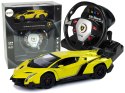 Auto Zdalnie Sterowane Lamborghini Veneno Żółte 2,4 G Pilot Kierownica Dźwięk Światła Auto Zdalnie Sterowane Lamborghini Veneno Żółte 2,4 G Pilot Kierownica Dźwięk Światła