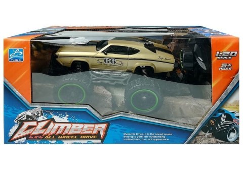 Auto Zdalnie Sterowane R/C 6.5 km/h Wysokie Koła Złoty Auto Zdalnie Sterowane R/C 6.5 km/h Wysokie Koła Złoty