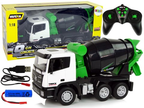 Betoniarka Zdalnie Sterowana 1:18 Czarna Huina 2,4G Obrotowa Gruszka Betoniarka Zdalnie Sterowana 1:18 Czarna Huina 2,4G Obrotowa Gruszka