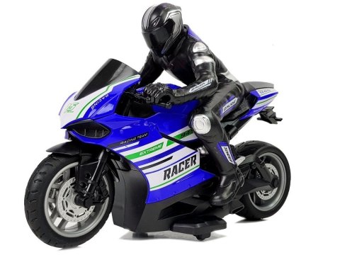 Motor Sportowy Ścigacz Zdalnie Sterowany 2.4G Zasięg 35 m Niebieski Motor Sportowy Ścigacz Zdalnie Sterowany 2.4G Zasięg 35 m Niebieski