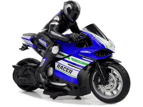 Motor Sportowy Ścigacz Zdalnie Sterowany 2.4G Zasięg 35 m Niebieski Motor Sportowy Ścigacz Zdalnie Sterowany 2.4G Zasięg 35 m Niebieski