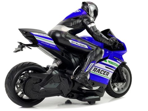 Motor Sportowy Ścigacz Zdalnie Sterowany 2.4G Zasięg 35 m Niebieski Motor Sportowy Ścigacz Zdalnie Sterowany 2.4G Zasięg 35 m Niebieski