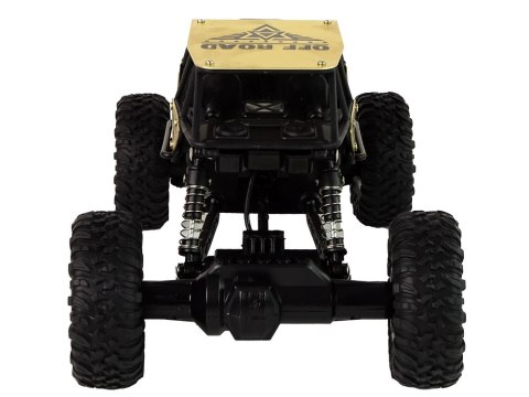 Auto RC Wysokie Koła 1:18 Plastikowe Czarne Złote Auto RC Wysokie Koła 1:18 Plastikowe Czarne Złote