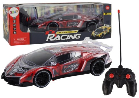 Auto Sportowe Zdalnie Sterowane RC Skala 1:16 Światła Czerwone Auto Sportowe Zdalnie Sterowane RC Skala 1:16 Światła Czerwone
