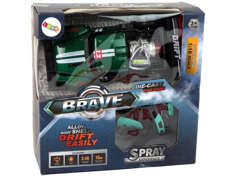 Auto Zdalnie Sterowane Sportowe R/C 1:16 Zielone Para Wodna Auto Zdalnie Sterowane Sportowe R/C 1:16 Zielone Para Wodna