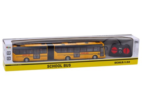Autobus Szkolny Bus Zdalnie Sterowany Przegubowy RC 1:32 Żółty Autobus Szkolny Bus Zdalnie Sterowany Przegubowy RC 1:32 Żółty