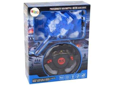 Czołg R/C Zdalnie Sterowany Światła Dźwięk Niebieski 1:18 27MHz Czołg R/C Zdalnie Sterowany Światła Dźwięk Niebieski 1:18 27MHz