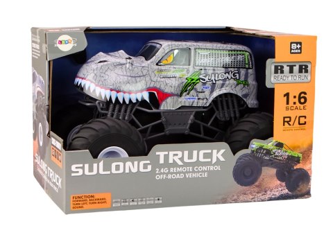 Duże Auto Terenowe Zdalnie Sterowane 2.4G RC 1:6 Dinozaur Duże Auto Terenowe Zdalnie Sterowane 2.4G RC 1:6 Dinozaur