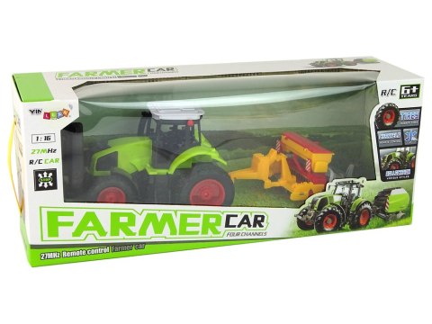 Pojazd Rolniczy Traktor Z Prasą R/C 1:16 Zielony Pojazd Rolniczy Traktor Z Prasą R/C 1:16 Zielony