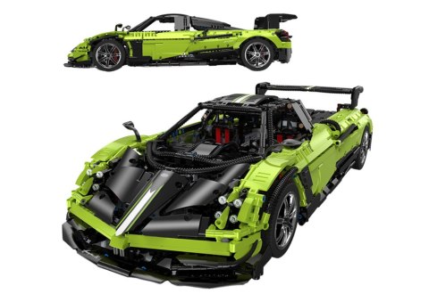 Klocki Konstrukcyjne Auto RC Rastar 1:8 Pagani Huyara BC Zielone 2896 Elementów Klocki Konstrukcyjne Auto RC Rastar 1:8 Pagani Huyara BC Zielone 2896 Elementów