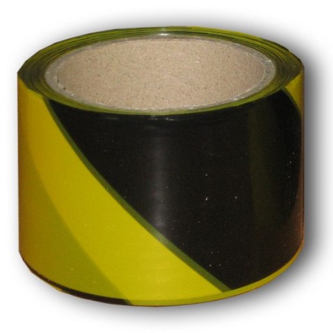 TAŚMA OSTRZEGAWCZA ŻÓŁTO-CZARNA 80MM*100M TAŚMA OSTRZEGAWCZA ŻÓŁTO-CZARNA 80MM*100M