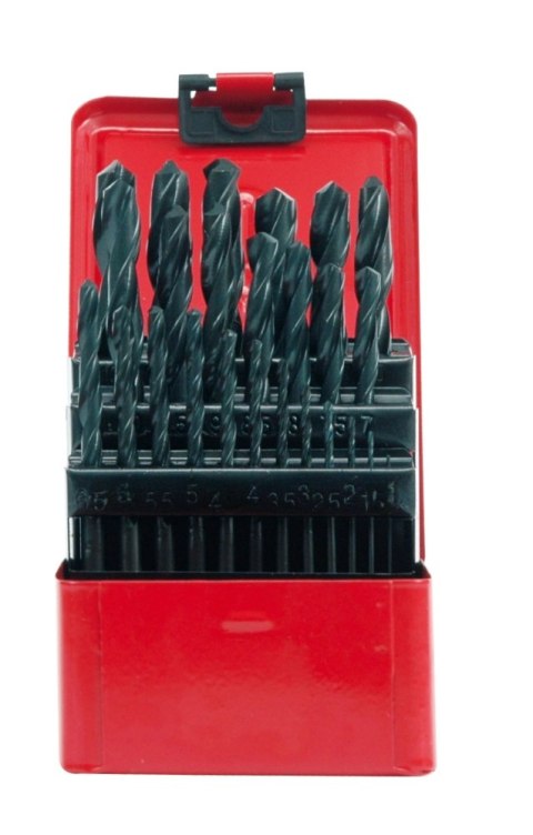 KOMPLET WIERTEŁ DO METALU 1-13MM 25SZT. KOMPLET WIERTEŁ DO METALU 1-13MM 25SZT.