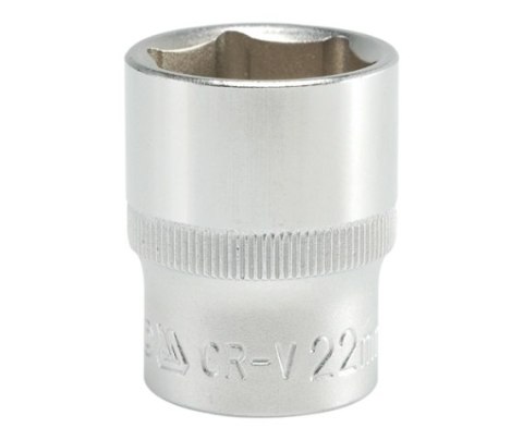 NASADKA KRÓTKA 6-KĄTNA CHROMOWANA 1/2'' 22MM NASADKA KRÓTKA 6-KĄTNA CHROMOWANA 1/2'' 22MM