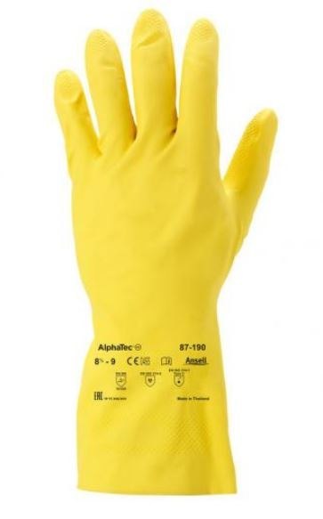 RĘKAWICE GUMOWE ANSELL ALPHATEC 87-190 ROZMIAR M RĘKAWICE GUMOWE ANSELL ALPHATEC 87-190 ROZMIAR M