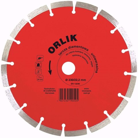 TARCZA DIAMENTOWA SEGMENTOWA ORLIK 150MM TARCZA DIAMENTOWA SEGMENTOWA ORLIK 150MM
