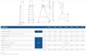 DRABINA ALUMINIOWA WOLNOSTOJĄCA 226CM 6 STOPNI + PODEST DRABINA ALUMINIOWA WOLNOSTOJĄCA 226CM 6 STOPNI + PODEST