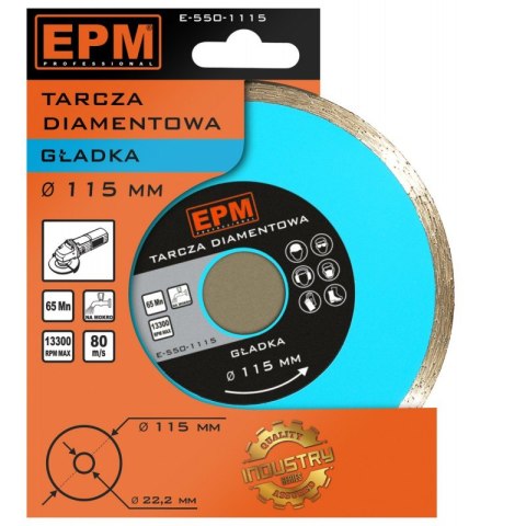 TARCZA DIAMENTOWA GŁADKA 115MM TARCZA DIAMENTOWA GŁADKA 115MM