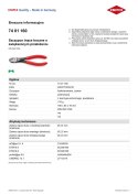 SZCZYPCE TNĄCE BOCZNE O ZWIĘKSZONYM PRZEŁOŻENIU 160MM SZCZYPCE TNĄCE BOCZNE O ZWIĘKSZONYM PRZEŁOŻENIU 160MM