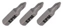 GROT, BIT, KOŃCÓWKA DO WKRĘTARKI 25MM 3SZT. PZ1 GROT, BIT, KOŃCÓWKA DO WKRĘTARKI 25MM 3SZT. PZ1