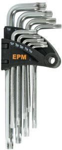 KOMPLET KLUCZY TORX TYP L T10-T50 9SZT. DŁUGIE KOMPLET KLUCZY TORX TYP L T10-T50 9SZT. DŁUGIE