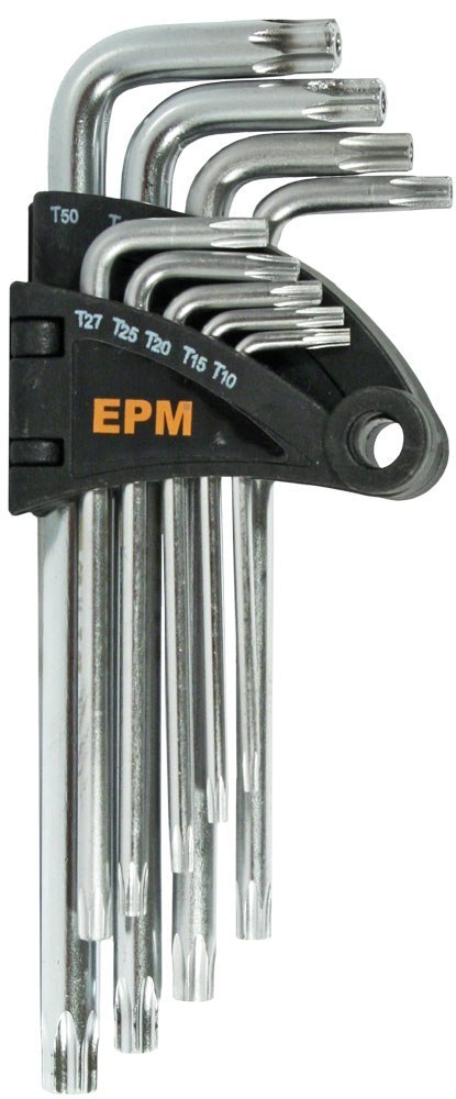 KOMPLET KLUCZY TORX TYP L T10-T50 9SZT. DŁUGIE KOMPLET KLUCZY TORX TYP L T10-T50 9SZT. DŁUGIE