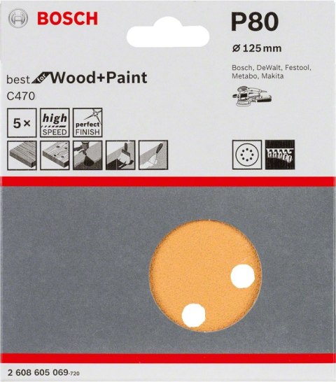 KRĄŻEK ŚCIERNY RW D125 G80 5PC. KRĄŻEK ŚCIERNY RW D125 G80 5PC.