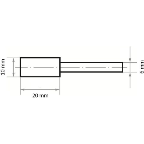 ŚCIERNICA TRZPIENIOWA EKR 60 N V4 10*20*6 ŚCIERNICA TRZPIENIOWA EKR 60 N V4 10*20*6