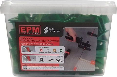 SYSTEM UKŁADANIA PŁYTEK EASY LEVELING 200 KLIPSÓW 3MM SYSTEM UKŁADANIA PŁYTEK EASY LEVELING 200 KLIPSÓW 3MM