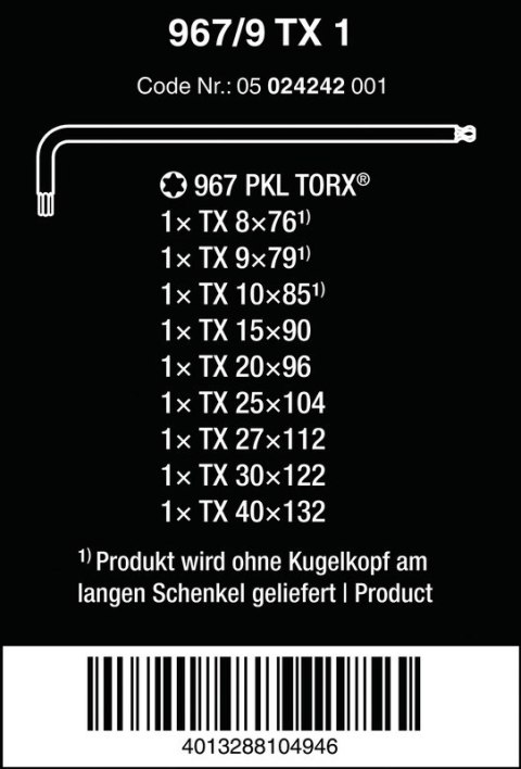 ZESTAW KLUCZY IMBUSOWYCH TRZPIENIOWYCH TORX ZESTAW KLUCZY IMBUSOWYCH TRZPIENIOWYCH TORX