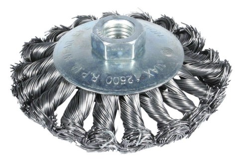 SZCZOTKA TARCZOWO KĄTOWA SPLATANA 100MM ZN SZCZOTKA TARCZOWO KĄTOWA SPLATANA 100MM ZN