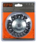 SZCZOTKA TARCZOWO KĄTOWA SPLATANA 100MM ZN SZCZOTKA TARCZOWO KĄTOWA SPLATANA 100MM ZN