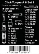KLUCZ DYNAMOMETRYCZNY CLICK-TORQUE 1/4''2.5-25NM, 20CZĘŚCI KLUCZ DYNAMOMETRYCZNY CLICK-TORQUE 1/4''2.5-25NM, 20CZĘŚCI