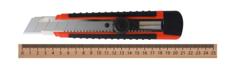 NÓŻ Z OSTRZEM ŁAMANYM 25MM RUBBER NÓŻ Z OSTRZEM ŁAMANYM 25MM RUBBER