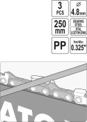 PROWADNIK Z PILNIKIEM DO OSTRZENIA ŁAŃCUCHÓW 4.8MM PROWADNIK Z PILNIKIEM DO OSTRZENIA ŁAŃCUCHÓW 4.8MM