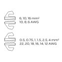 ZACISKARKA KOŃCÓWEK TULEJKOWYCH, ŚREDNICA TULEJEK 0.5-16MM ZACISKARKA KOŃCÓWEK TULEJKOWYCH, ŚREDNICA TULEJEK 0.5-16MM